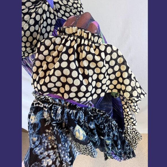 Jean Paul Gaultier Resort Polka Dot + Palm Maxi Dress - Size 6 - Picture 14 of 16